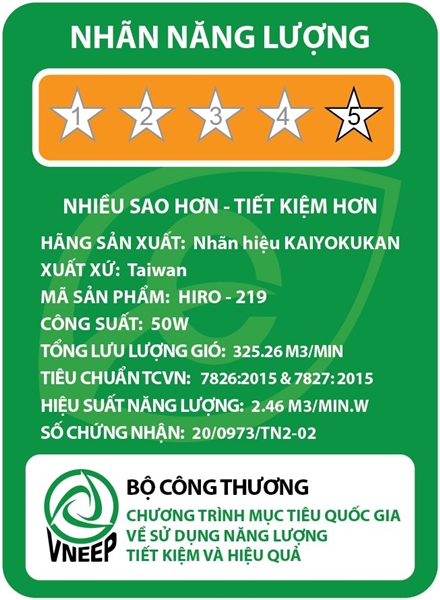 5-star energy label