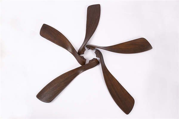 Solid natural wood blades