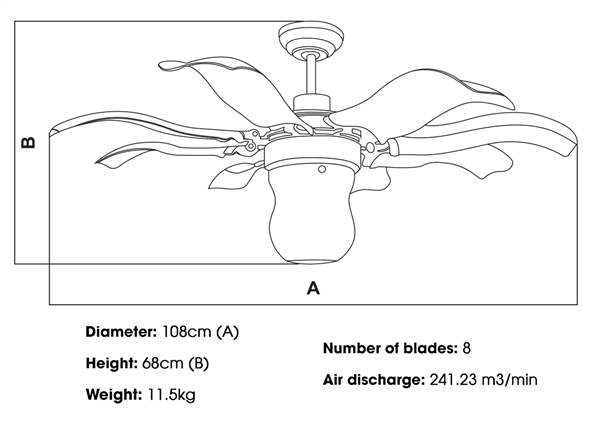 KaiyoKukan Chib ceiling fan is suitable for what kind of space?
