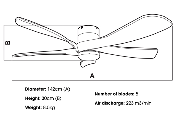 KAIYOKUKAN KUKAN 211 ceiling fan is suitable for what kind of space?