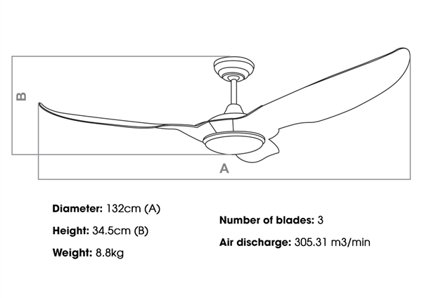 KaiyoKukan Miya ceiling fan is suitable for what kind of space?