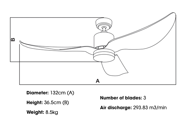 KaiyoKukan OSA 234 ceiling fan is suitable for what kind of space?