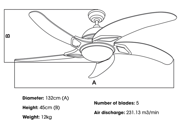 KaiyoKukan Yama ceiling fan is suitable for what kind of space?